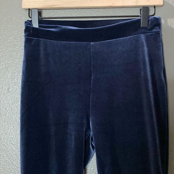 J.Crew Blue Velour Leggings Stretch - Picture 3 of 11